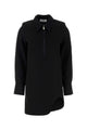 The Attico Black Gabardine Mini Dress