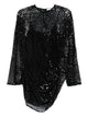 The Attico Sequined Mini Dress