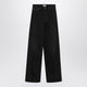 Toteme Black Trousers In Organic Cotton