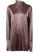 Dries Van Noten "Chaddy 2033" Strech Satin Shirt