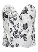 Max Mara Floral Print Bustier Top