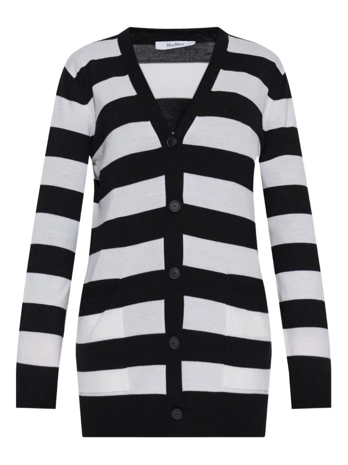 Max Mara Fiemme - Long Striped Wool Cardigan