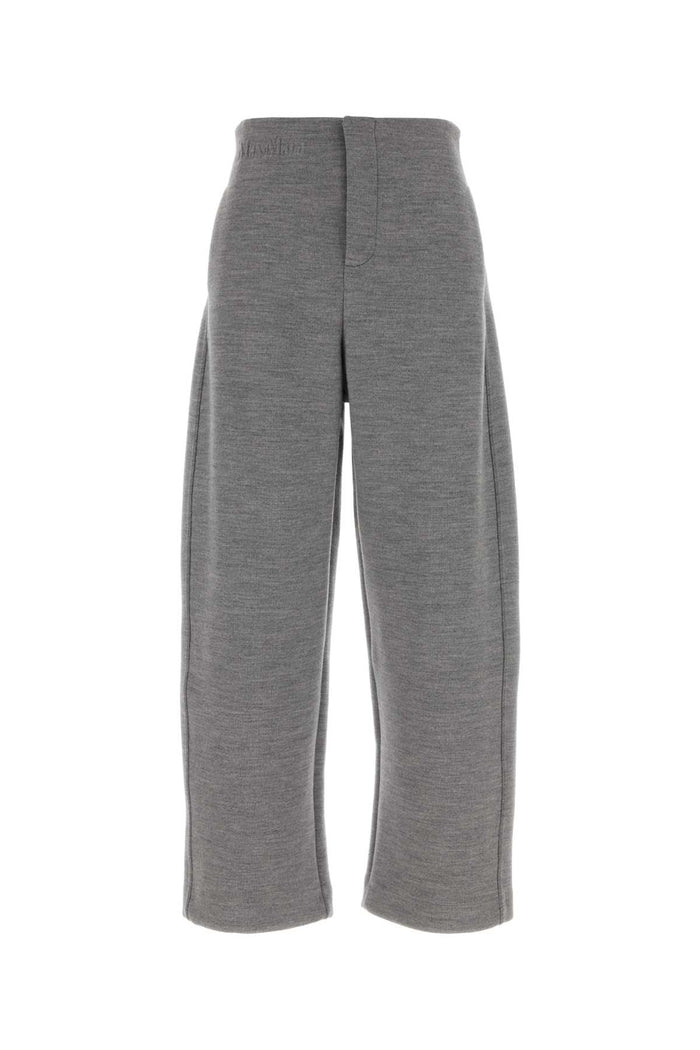 Max Mara Ebrien - Double Wool And Cotton Trousers