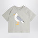 Mini Rodini Gray T-Shirt With Seagull Print