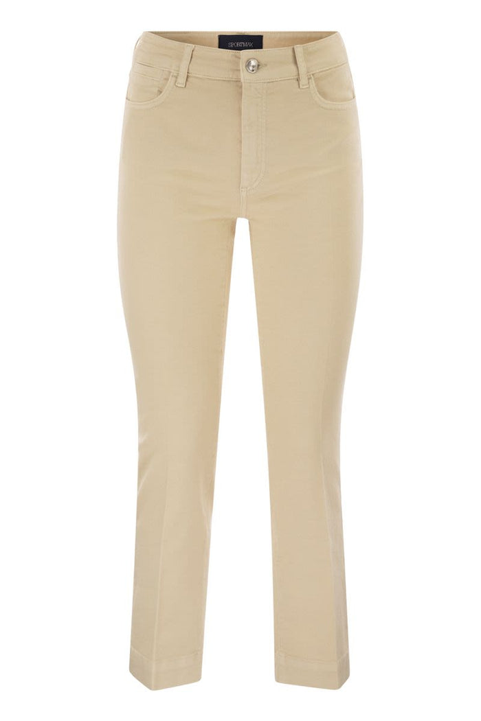 Max Mara Sportmax Enna - Denim Pants With Mini Flare Line