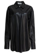 Max Mara Sportmax Black Leather Shirt