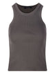 S Max Mara Sleeveless Ribbed Top