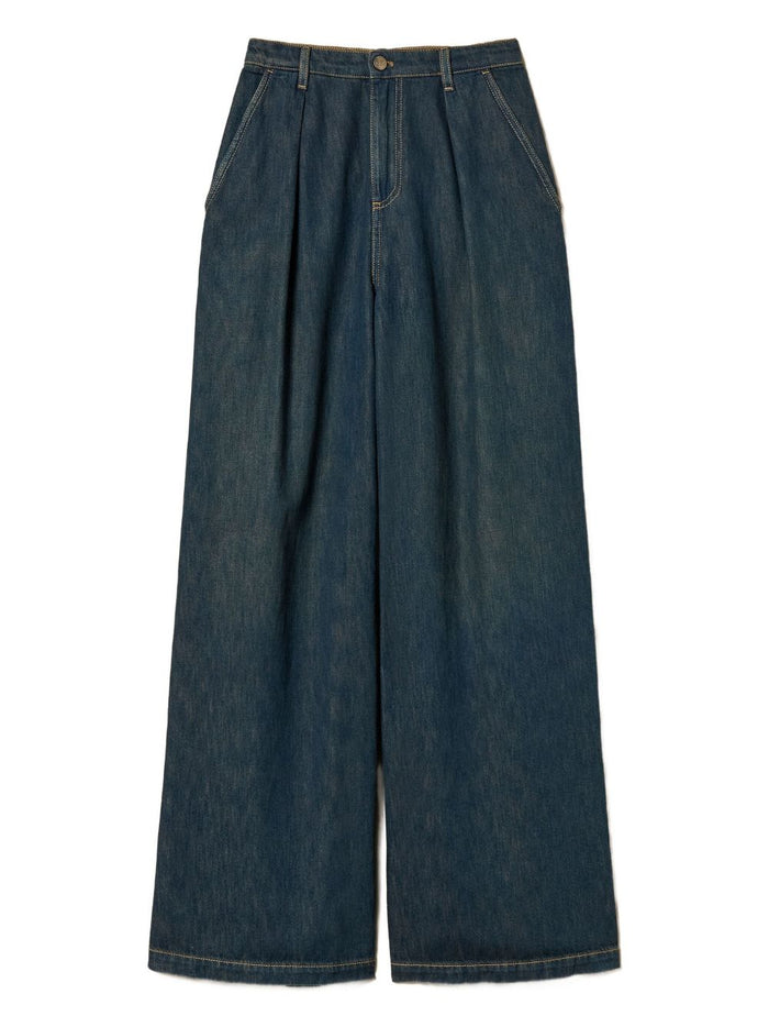 Twin-Set Wide Pleated Jeans