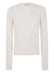 Twin-Set White Wool Blend Sweater