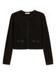 Twin-Set White Polo Collar Logo Coat