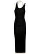 Jean Paul Gaultier Cotton Ribbed Twisted Double Layer Sleeveless Dress
