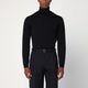 Roberto Collina Black Wool Turtleneck Sweater