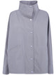 Toteme Windbreaker In Clove Grey Cotton Blend