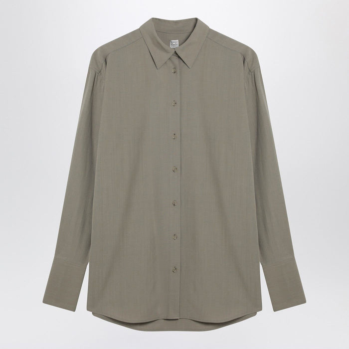 Toteme Taupe Woolblend Shirt