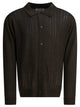 Nn07 Brown Wool Acrylic Polo Shirt