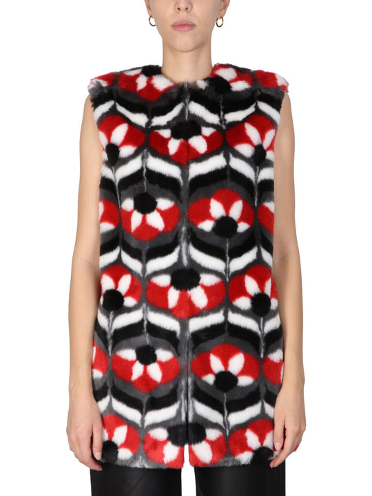 Boutique Moschino Faux Fur Vest