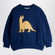 Mini Rodini Dino Application Blue Sweatshirt