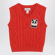 Mini Rodini Red Panda Cable Knit Slipover