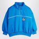Mini Rodini Blue Ritzratz Half-Zip Sweatshirt