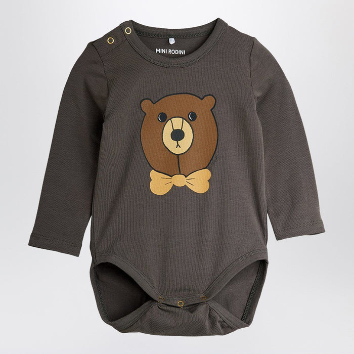 Mini Rodini Bear Long Sleeve Bodysuit