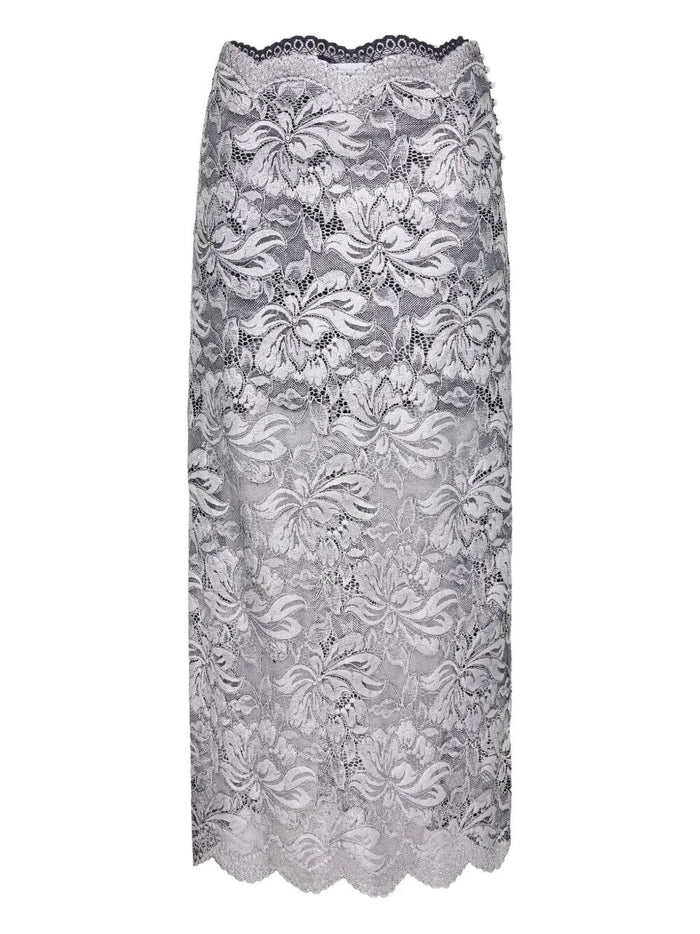 Paco Rabanne Long Lace Skirt