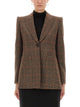 Chloé Plaid Wool Tailored Jacket