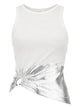 Paco Rabanne Top A Costine Con Applicazione Piercing