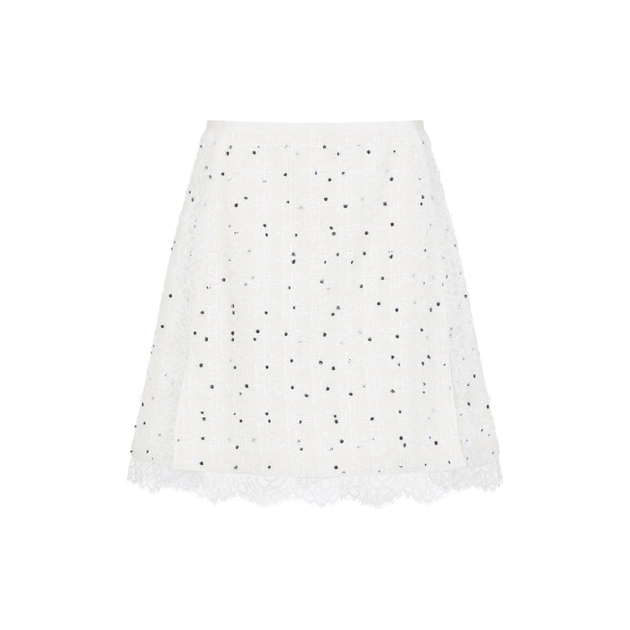Giambattista Valli Ivory Cotton Mini Skirt