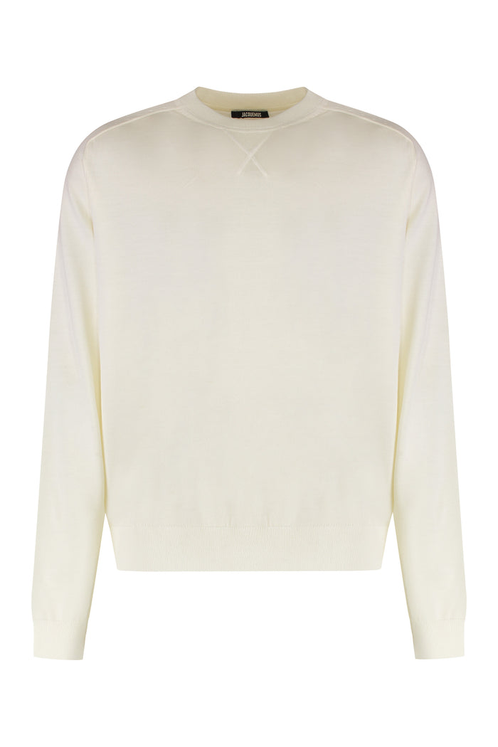 Jacquemus Sweater With Round Neck Made Of Merino Wool