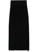 Mugler Classic Black Midi Dress