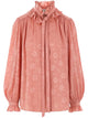 Chloé Fluid Silk Jacquard Blouse