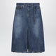 Sacai Denim Skirt In Blue Cotton