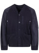Sacai Nylon Twill X Knit Cardigan