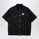 Sacai X Carhartt Wip Black Shortsleeve Cotton Canvas Shirt