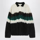 Sacai Multicolour Gradient Striped Polo Sweater