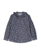 Il Gufo M/L Shirt Flowers And Ruffle Collar