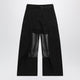 Sacai Black Cargo Trousers With Semisheer Insert
