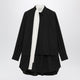 Sacai Black Woolblend Mini Shirt Dress