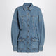 The Attico Light Blue Denim Mini Dress