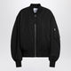 The Attico Black Zip Bomber Jacket