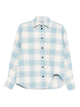 The Attico White Light Blue Cotton Wool Polyamide Shirt