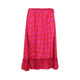 Dries Van Noten Fuchsia Samila Viscose Midi Skirt