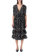 Dries Van Noten Dries Van Noten Polka Dot Ruffle Midi Dress