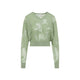 Dries Van Noten Green Torion Cotton Sweater