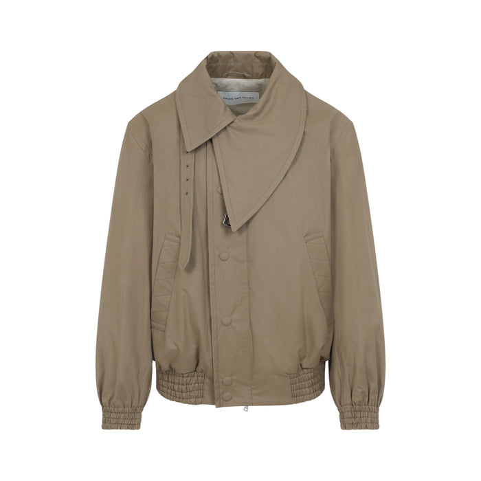 Dries Van Noten Beige Vendo Cotton Bomber Jacket