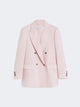 Max Mara Pink Purple Wool Mohair Blazer