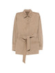 Max Mara Beige Agenzia Sahariana Virgin Wool Jacket