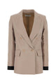 Max Mara Pink Silk Feltro Blazer