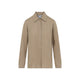 Max Mara Desert Beige Linen Falasco M Logo Shirt