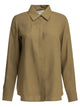 Max Mara Brown Linen Casual Shirt